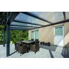 hliníková pergola SKYLUX CLIMALUX 4,0 x 3,0 m antracit + čirý PC LG2218