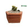 Dřevěný květináč Hexagon
