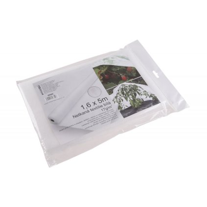 Netkaná textilie bílá 17 g/m2, 1,6 x 5 m, UV stabilní