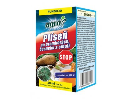 Agro plisen na bramborách cesneku a cibuli STOP 20 ml EAN 8592542009211