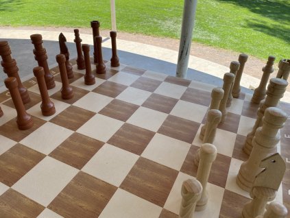 Záhradné šachy malé - (drevené)