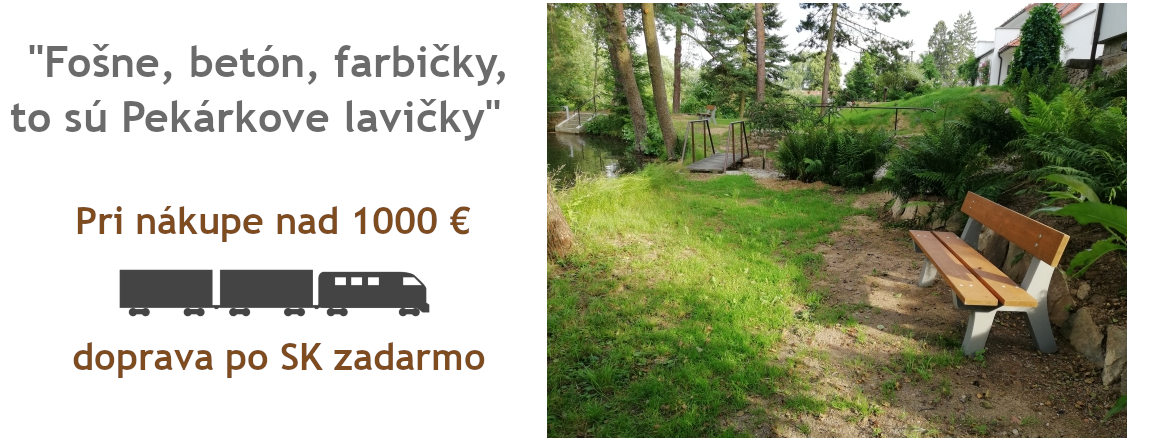 Záhradné lavičky Pekárek