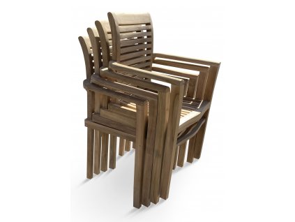 Zahradní stohovatelné křeslo Stucking/New teak