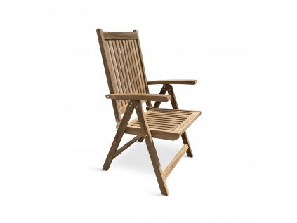 Dřevěná skládací a polohovací židle Edy modified