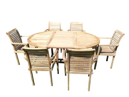 Zahradní sestava Jepara I. teak 1+6