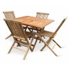 Square II. teakový nábytek set 1+4
