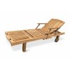 Zahradní polohovací lehátko Beauty teak (1)