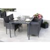 Set Viking L + 2x černé křeslo BALI antracit + 1x Bali ratan lavice B