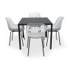 Elegantní zahradní set Viking M + 4x židle GABY šedá (1)