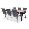 Zahradní jídelní set Milano + 6x ratanová židle Paris PREMIUM (2)