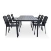 Nábytek na zahradu ratan stůl VIKING XL + 6x židle ROMA (11)