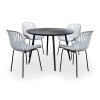 Zahradní nábytek stůl Wilder + 4x židle GABY šedá (3)