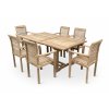 Faisal I. hranatý zahradní nábytek teak set 1+6 (2)