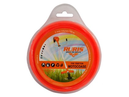 RURIS Žací lanko kulaté 3,0 mm x 15 m