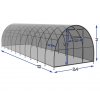 zahradni sklenik z polykarbonatu lexanu tunel 2,4m2,4x10