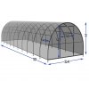 zahradni sklenik z polykarbonatu lexanu tunel 2,4m2,4x12