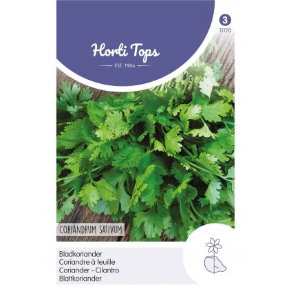 Koriandr setý jemnozrnný - Horti Tops® - 3 gramy  Semena Horti Tops ®