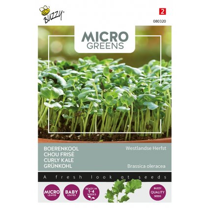 Kapusta kadeřavá ´Westland Autumn´ - semena na klíčky Microgreens  Semena Buzzy ®