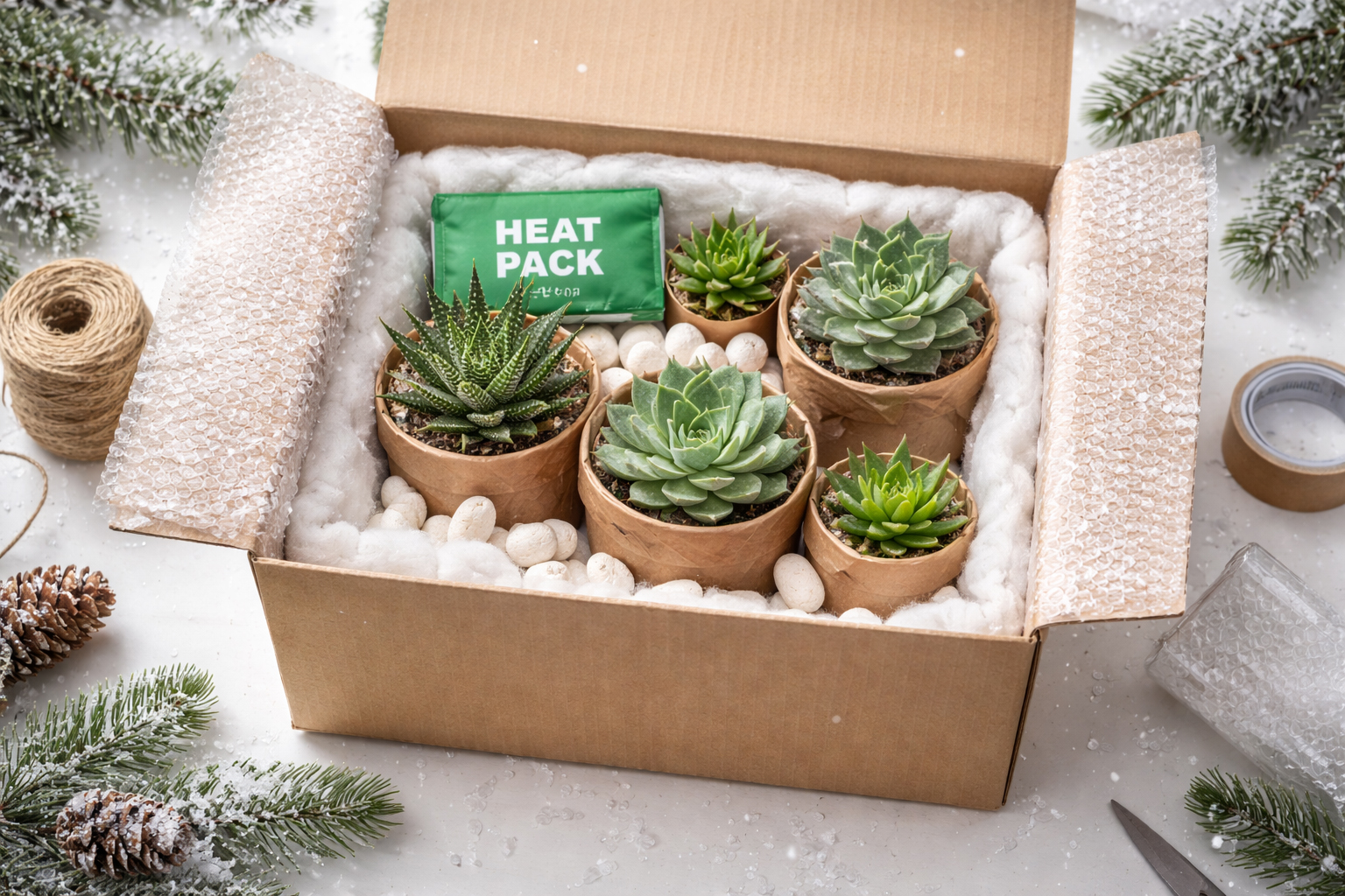 Jak balíme pokojové rostliny, sukulenty a kaktusy v zimním období