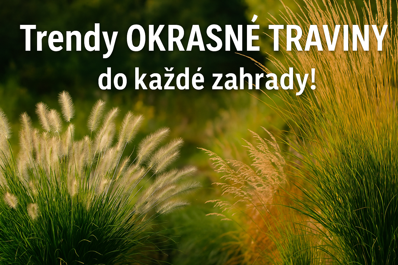 Banner Okrasné traviny do každé zahrady
