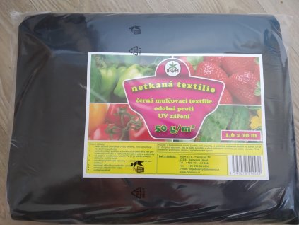 Biom netkaná textilie - černá 50 g 3,2x10 m