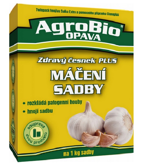 Agrobio Zdravý česnek Plus máčení sadby 10 g + 50 ml