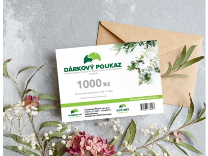 Dárkový poukaz - 1000 Kč
