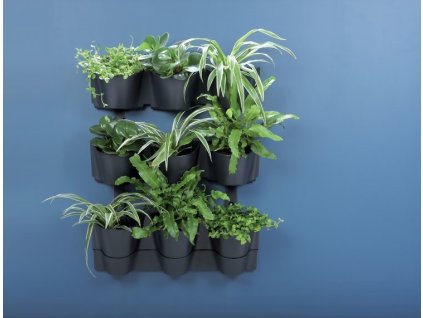 sada vertikalnich kvetinacu na zed cascade wall antracit 5