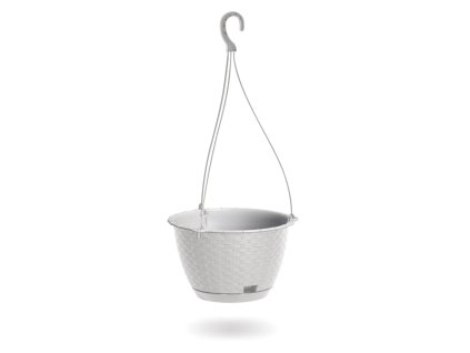 kvetinac zavesny ratolla round w bily 24 3 cm