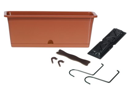 truhlik camelia w s haky 50 8 cm barva terakota