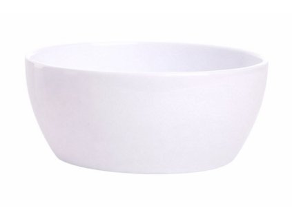 Miska - lesklá bílá (Velikost 22 cm)