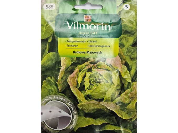 Šalát Kráľ Mája 7m pásik Vilmorin