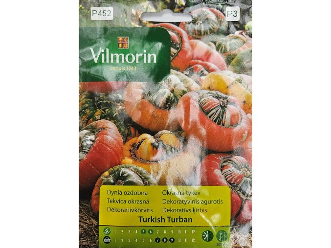 Tekvica okrasná Turkish Turban Vilmorin