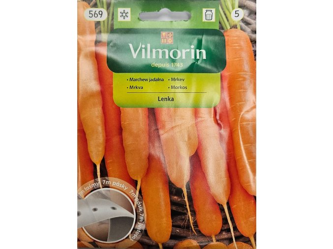 Mrkva Lenka pásik 7m Vilmorin