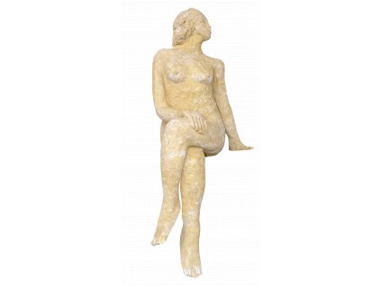 socha, zahradní sochy, Sedící žena  26kg  T