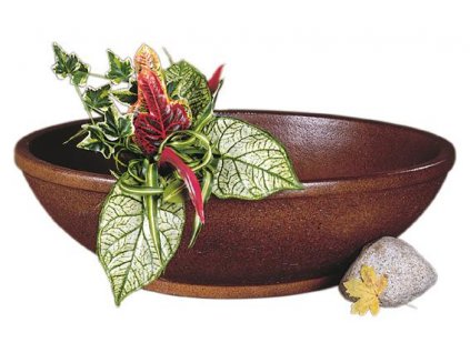 venkovní keramické květináče - váza jemná, výška 24cm