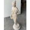 sochy zahradní - Dívka s miskou, výška 60 cm, 4,5 kg