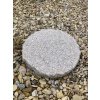 šlapák do zahrady ze žuly pr.35cmx3cm, růžová barva