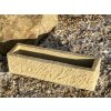 AKCE 3ks Kamenný truhlík z pískovce - truhlík, délka 71 cm, šířka 20 cm, výška 19 cm