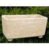 kamenný květináč -  velký kontejner délka 80 cm, šířka 38 cm, 65 kg