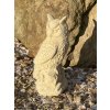 zahradní sochy zvířat, velká sova z pískovce, výška 38 cm, 10 kg