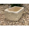 Kamenný truhlík z pískovce - truhlík STONE, délka 50 cm, šířka 32 cm, výška 22 cm