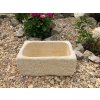 Kamenný truhlík z pískovce - truhlík STONE, délka 50 cm, šířka 32 cm, výška 22 cm