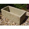 zahradní koryto z pískovce - HRUBÉ délka 50cm, šířka 24cm, výška 19cm