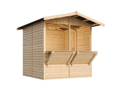 Dřevěný prodejní stánek 2,4m x 2,4m