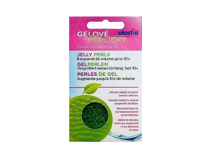 Gelové perličky - zelené 30g