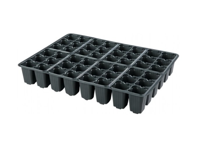 54329 sadbovac multi pl plastovy cerny 4x4cm 48ks