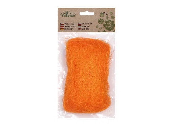 Sisalové vlákno 25g - oranžové