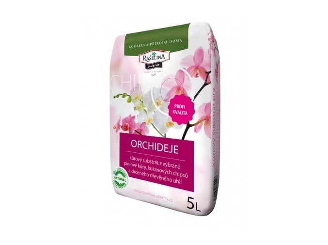 Substrát RAŠELINA PREMIUM pro orchideje 5l