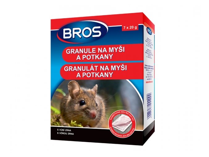 Bros - granule na myši a potkany 140g